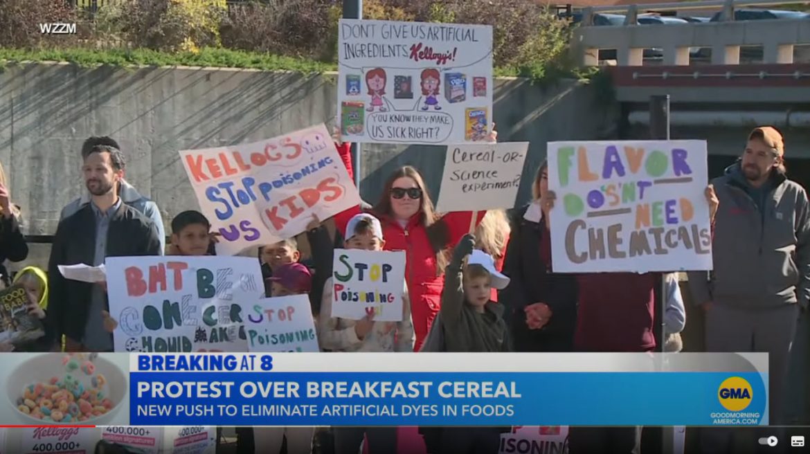 Protest-Erupts-at-Kelloggs-Headquarters-Over-Use-of-Artificial-Ingredients