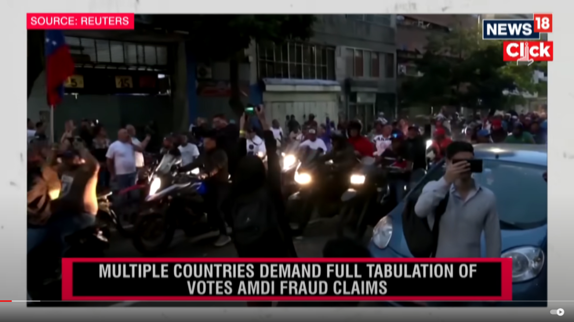 Protests-Chaos-Erupts-in-Venezuela-Over-Election-Results